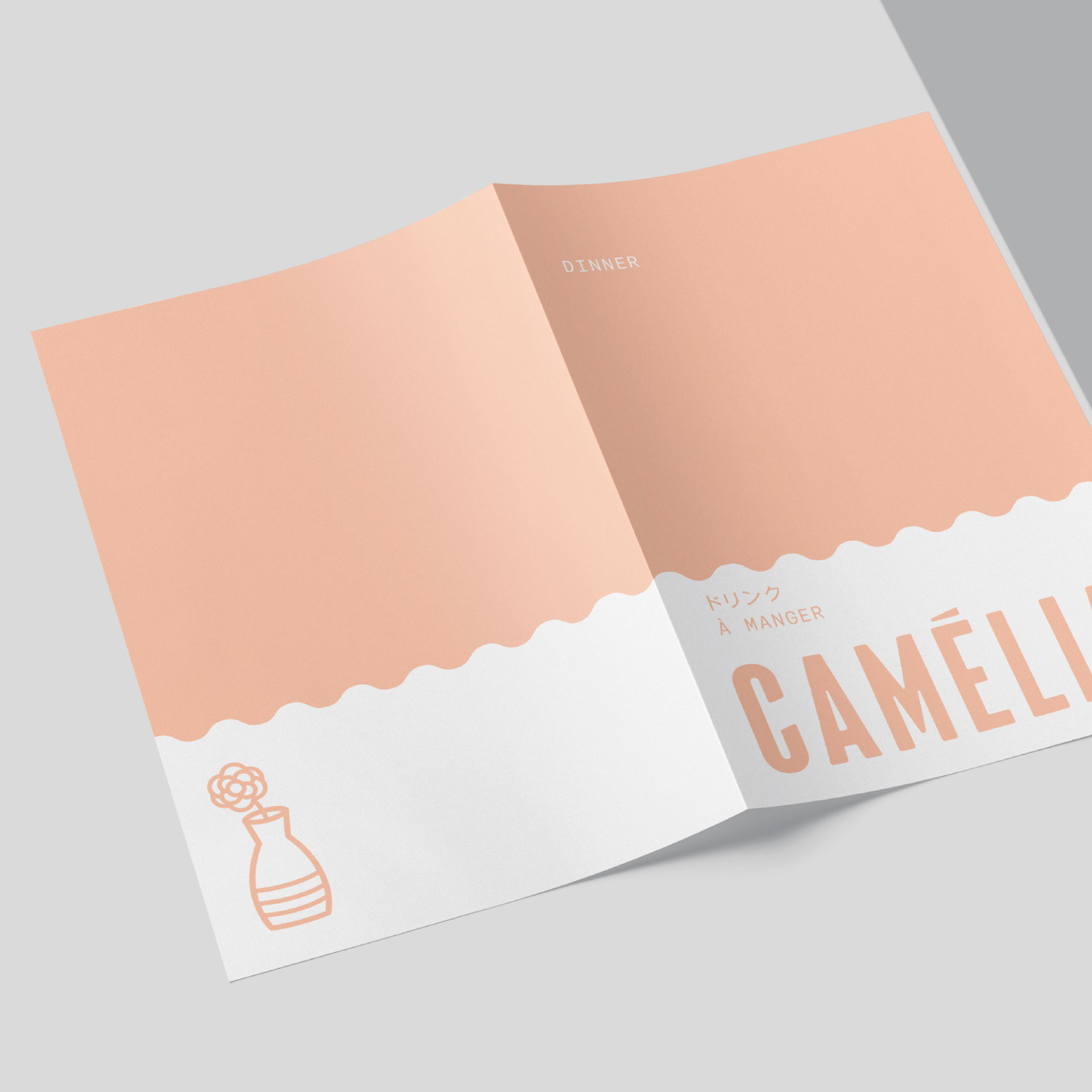 Camelia menu cover