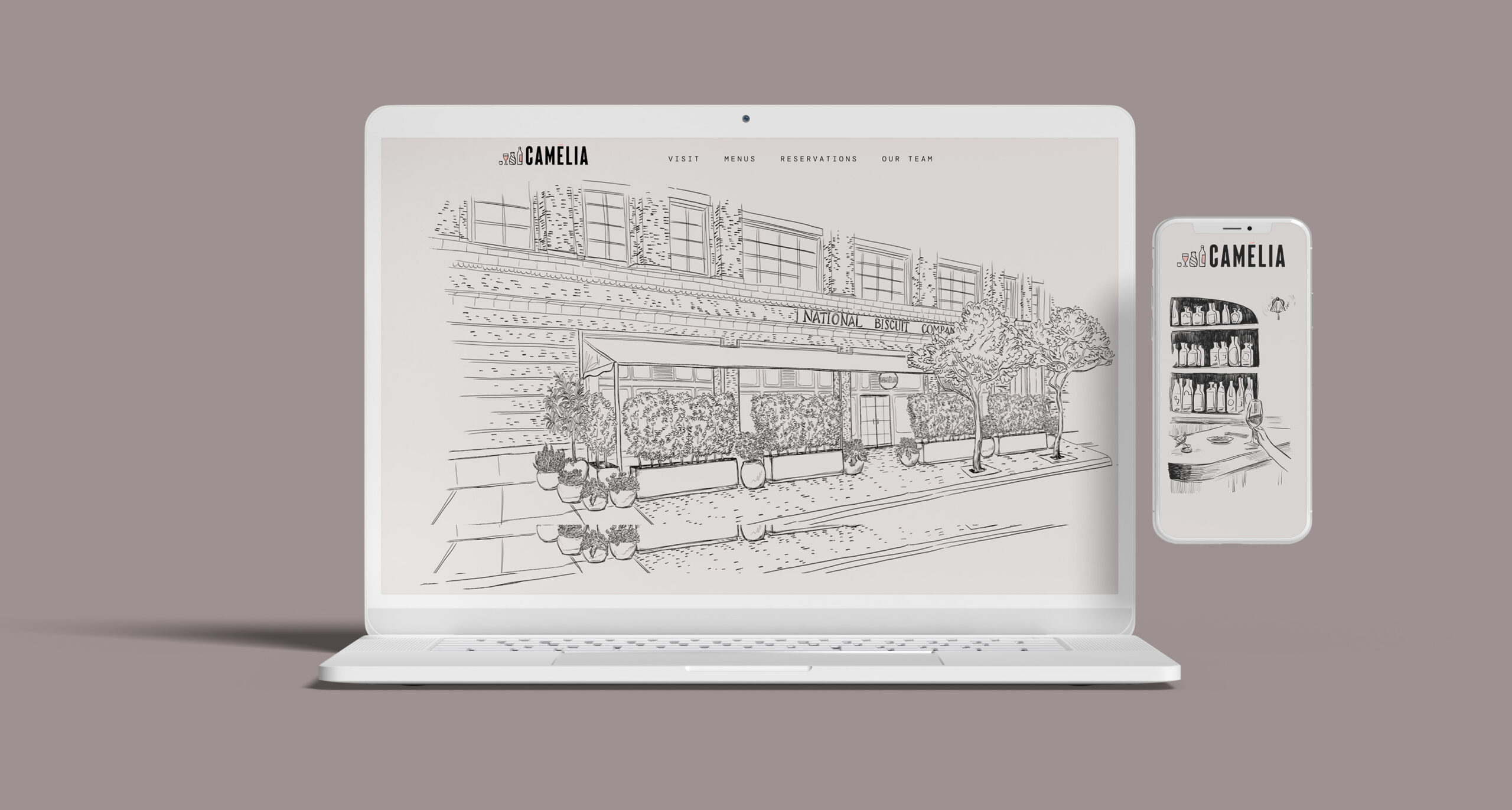 Camelia website design