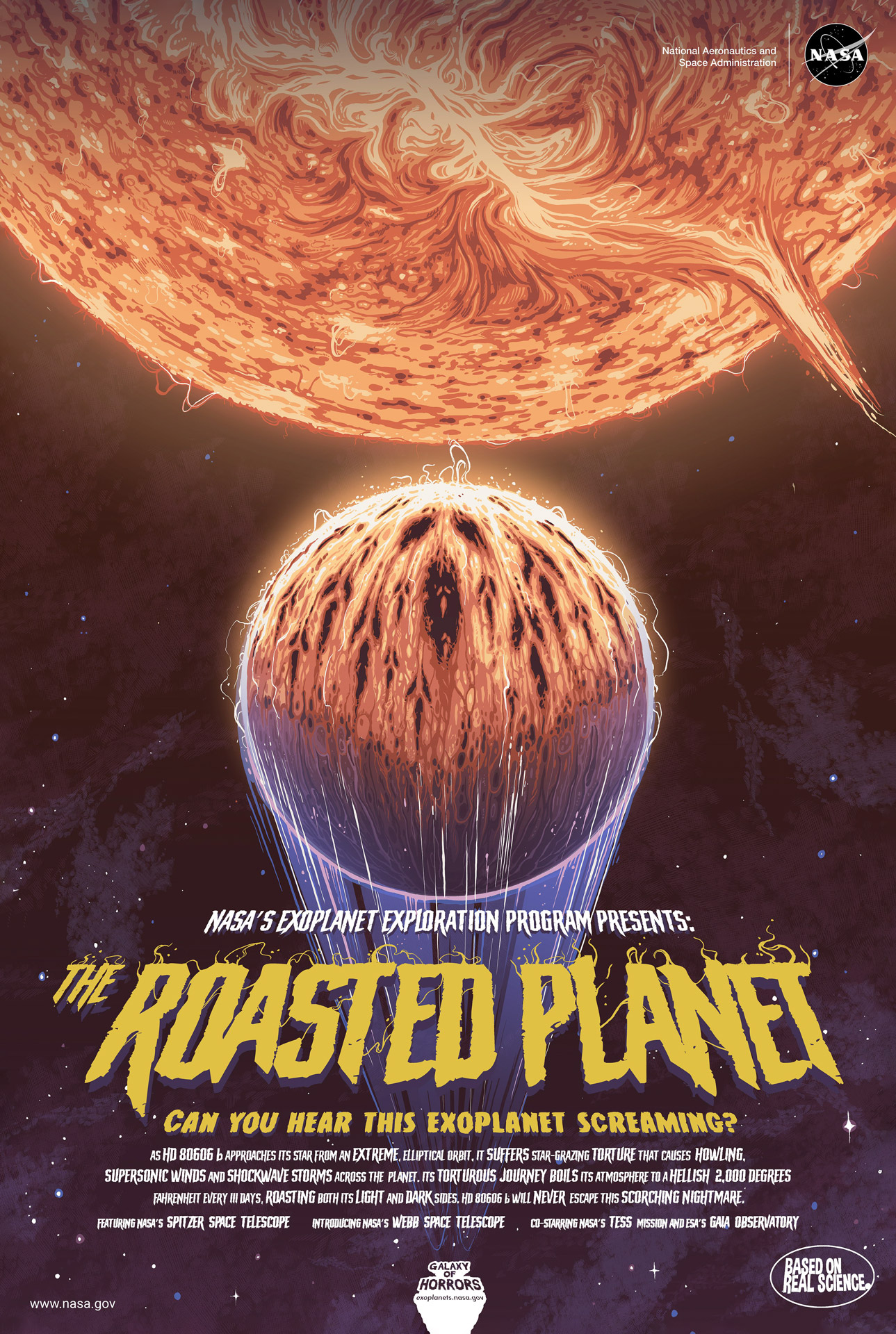 NASA Galaxy of Horrors - Roasted Planet poster