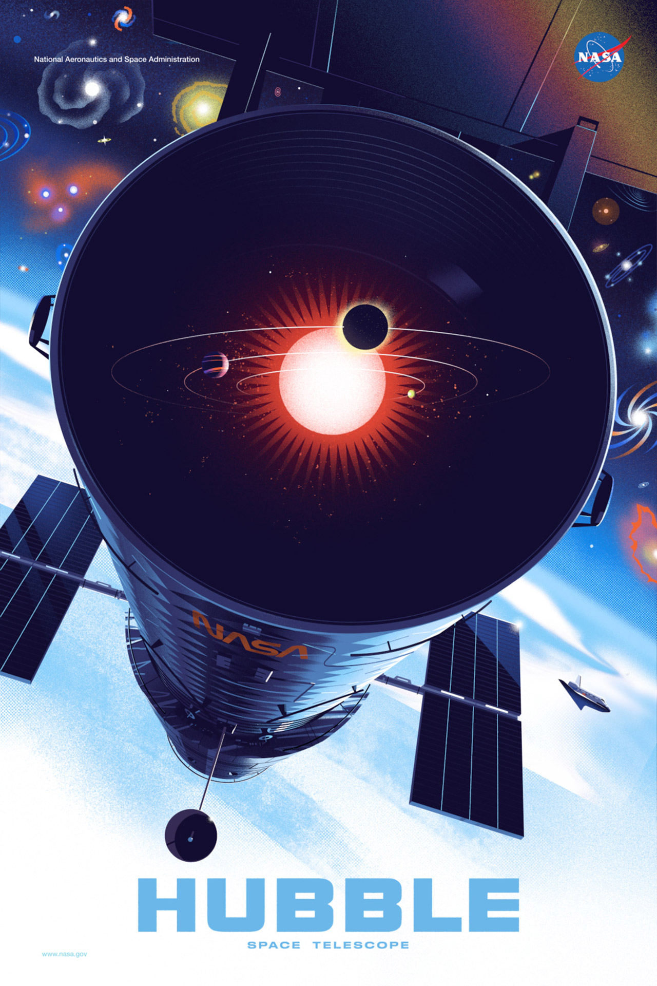 NASA Telescope poster - Hubble