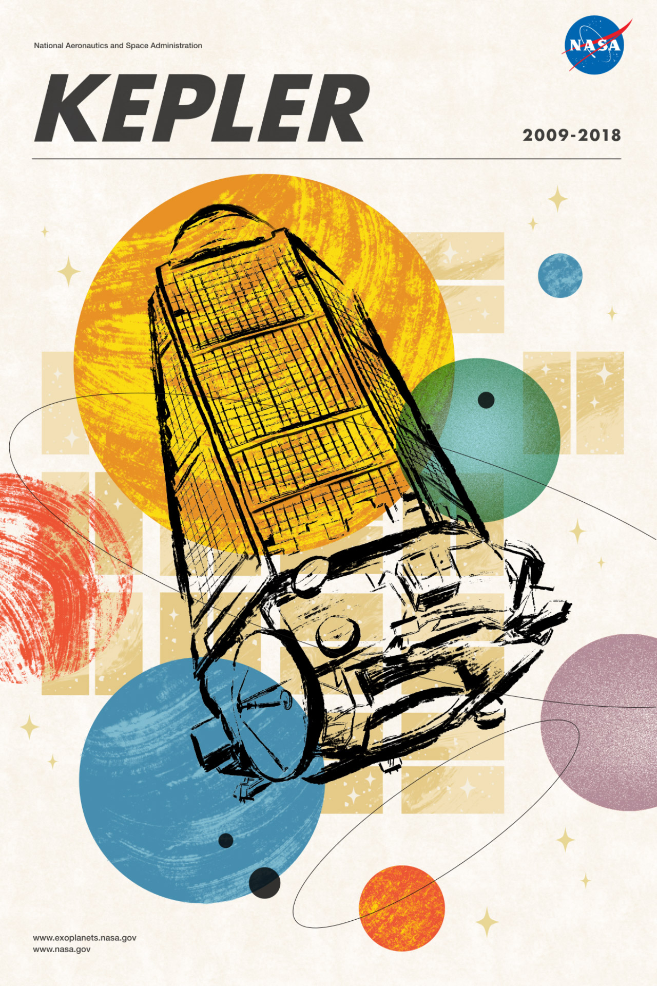 NASA Telescope poster - Kepler