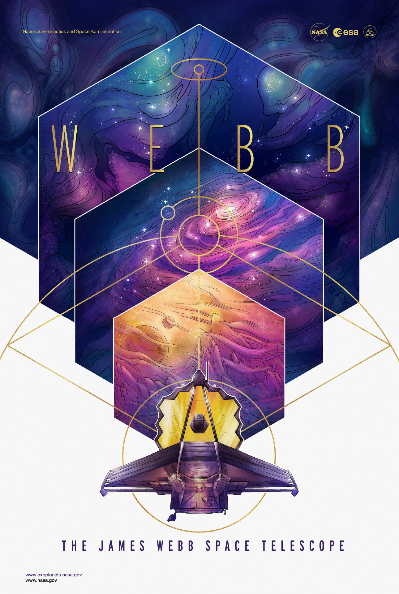 NASA Telescope poster - Webb